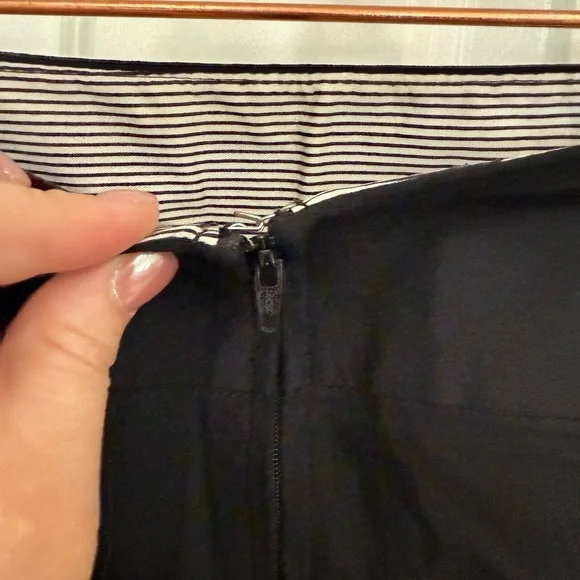 Torrid Elegant Black mini pencil Skirt with Striped Detail - Picture 3 of 4